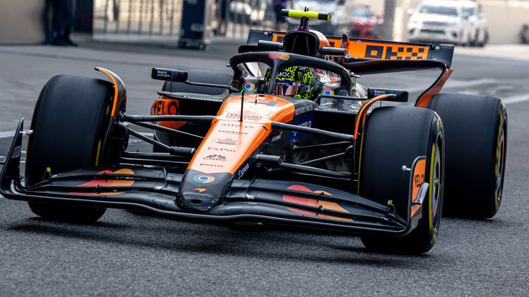 Lando Norris (McLaren) in Abu Dhabi.