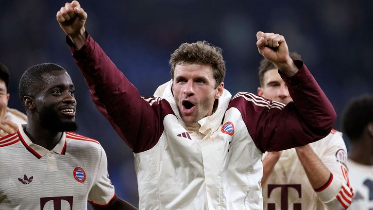 Routinier Thomas Müller erzielte das zwischenzeitliche 2:1 für den FC Bayern.