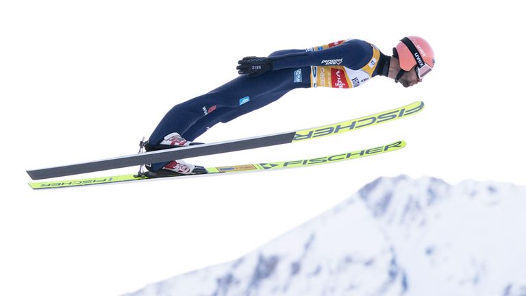 Pius Paschke in Oberstdorf bei der Vierschanzentournee.