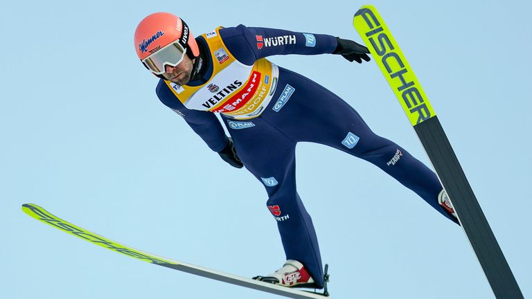 Pius Paschke bei der Vierschanzentournee in Oberstdorf.