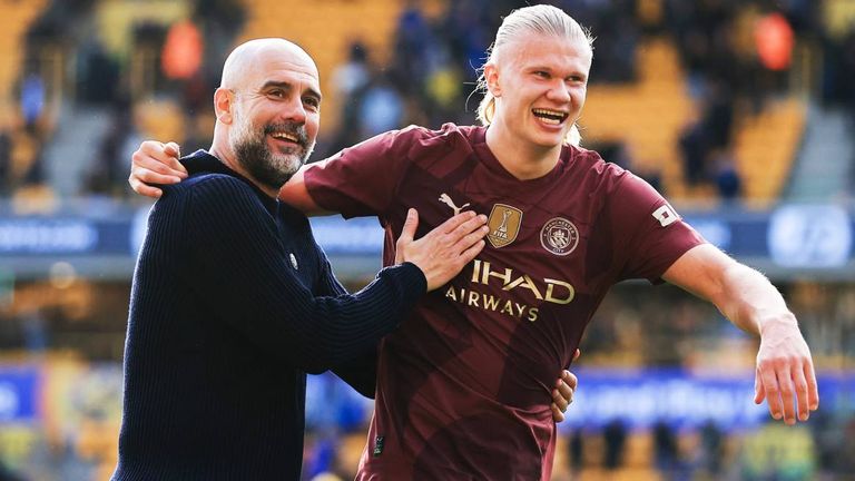 Pep Guardiola hat sich bezüglich Erling Haaland nach dem City-Sieg bei Leicester verplappert. 