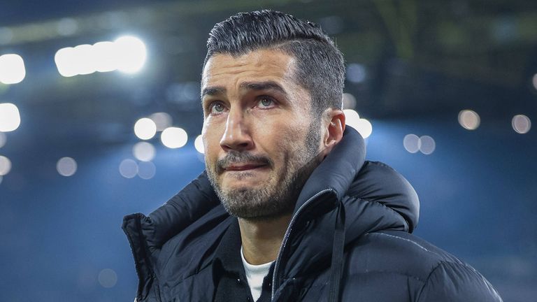 BVB-Trainer Nuri Sahin zeigte sich nach dem Remis in Gladbach unzufrieden.