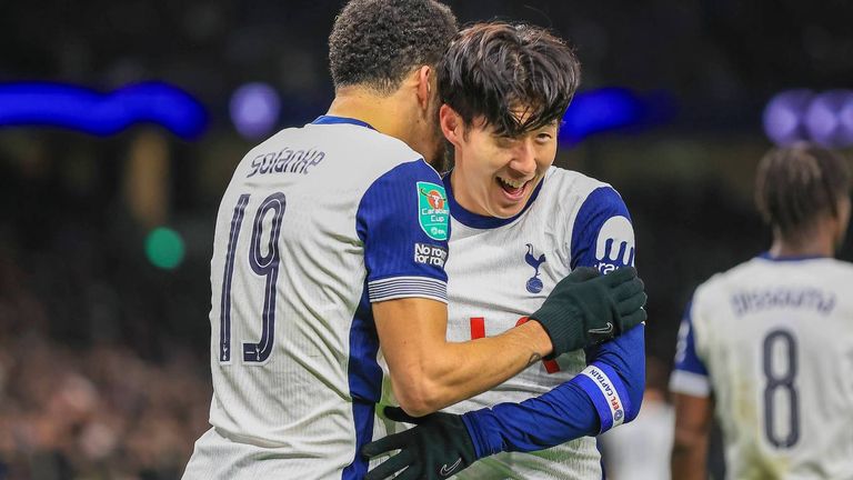 Heung-Min Son führt die Spurs mit einer direkt verwandelten Ecke ins Halbfinale des League Cups.