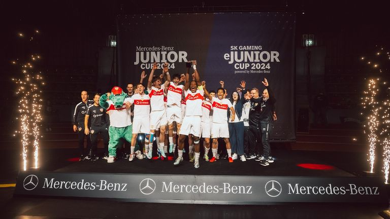 Im vergangenen Jahr gewann die U19-Mannschaft des VfB Stuttgarts den Mercedes-Benz JuniorCup. 