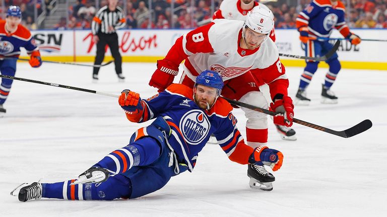 Leon Draisaitl & die Oilers verlieren gegen die Red Wings.