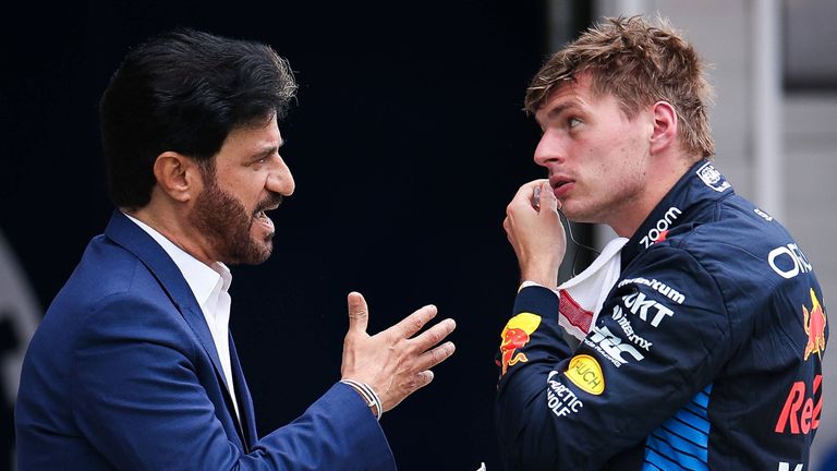 FIA Präsident Mohammed Ben Sulayem und Max Verstappen haben ein angespanntes Verhältnis.