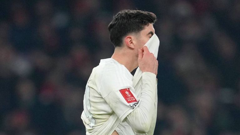 Kai Havertz entschied das Elfmeterschießen gegen Manchester United mit seinem Fehlschuss.