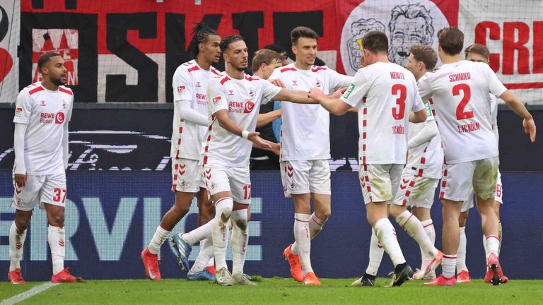 Der 1. FC Köln gewinnt gegen Elversberg.