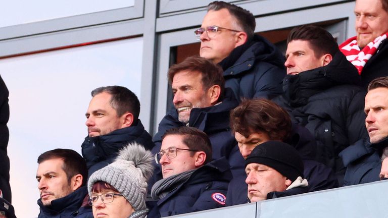 Jürgen Klopp ist bei RB Leipzig auf der Tribüne.