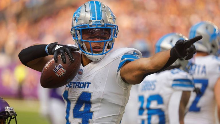 Amon-Ra St. Brown und die Detroit Lions gehören zu den Favoriten um einen Einzug in den Super Bowl