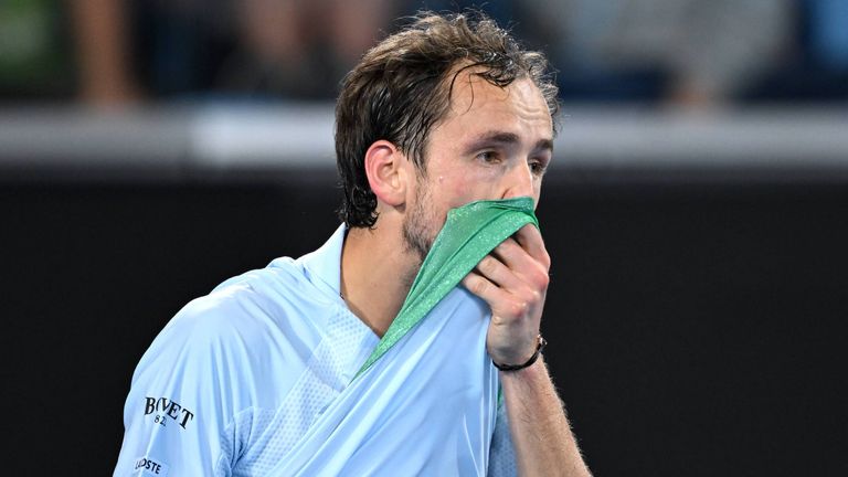 Daniil Medvedev scheitert bei den Australian Open bereits in Runde zwei. 