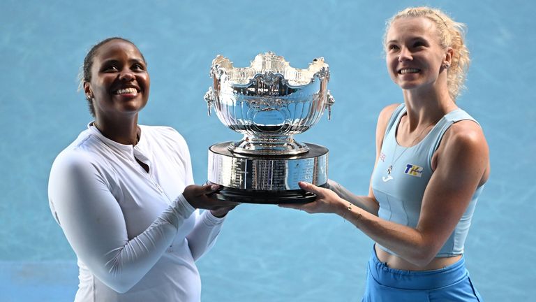 Die strahlenden Sieger: Taylor Townsend (l.) und Katerina Siniakova.