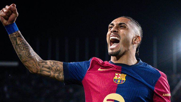 Raphinha spielt derzeit seine beste Saison beim FC Barcelona. 