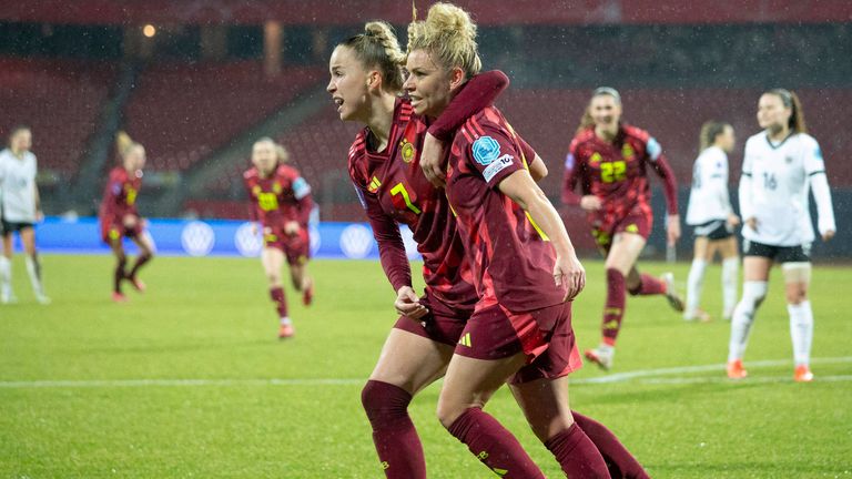 Die DFB-Frauen in der Nations League gegen Österreich.