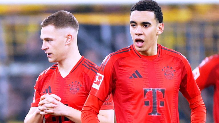 Die Zukunft der Bayern-Stars Joshua Kimmich (l.) und Jamal Musiala ist weiter offen.