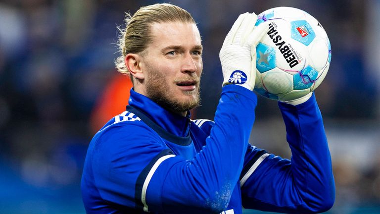 Loris Karius hütet gegen Münster das Schalke-Tor.