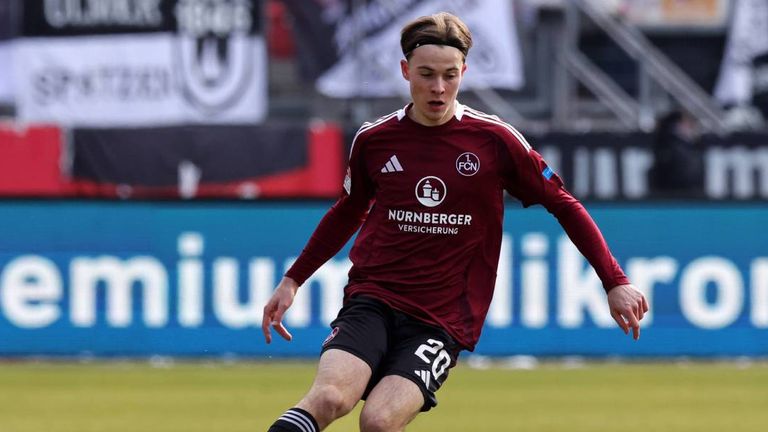 Caspar Jander spielt in seiner ersten Saison beim 1. FC Nürnberg eine zentrale Rolle.