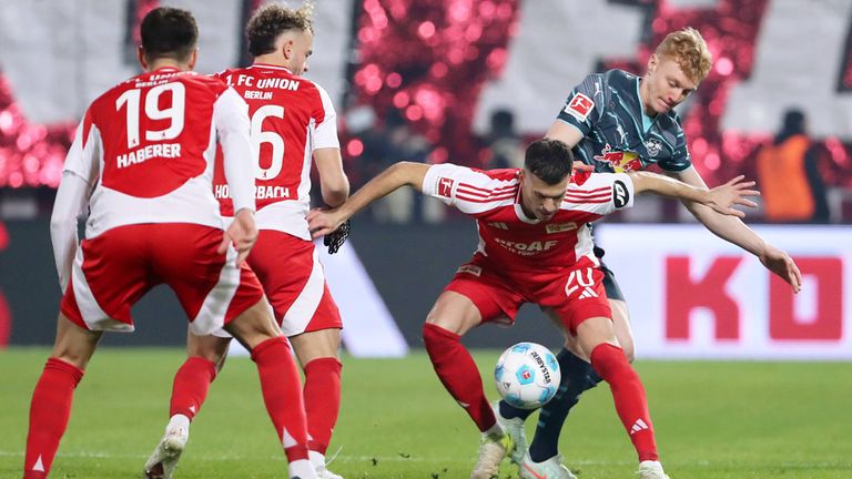 Union Berlin gegen RB Leipzig.