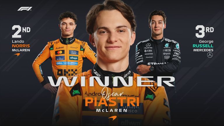Die Top 3 beim Rennen zum GP von China. 
