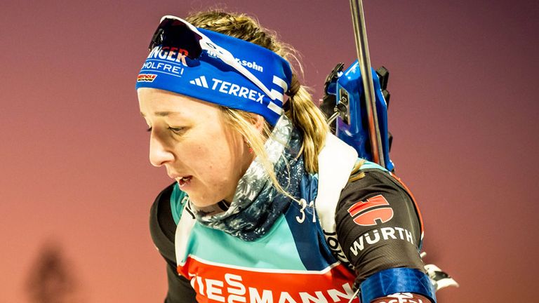 Franziska Preuß enttäuscht im Sprint von Nove Mesto.