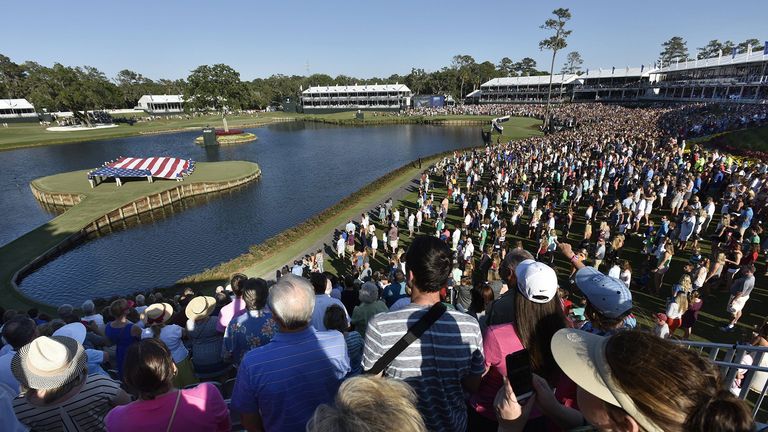 Die Golf-Welt blickt auf die THE PLAYERS Championship auf dem Stadium Course at TPC Sawgrass.