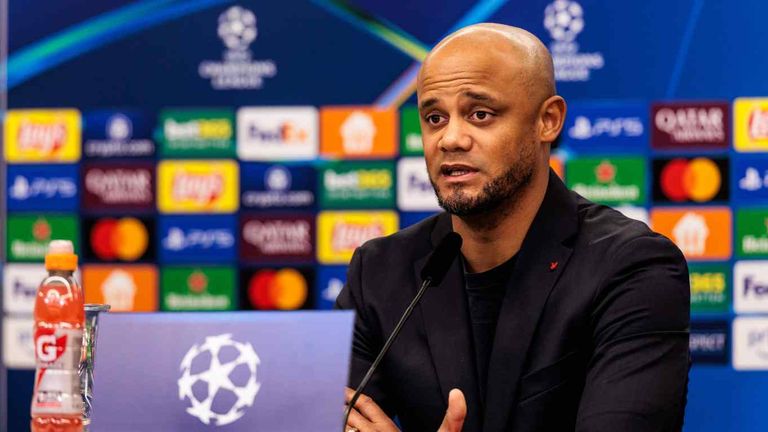 Bayern-Trainer Vincent Kompany äußert sich vor dem Champions-League-Rückspiel über die Verletzung von Florian Wirtz.