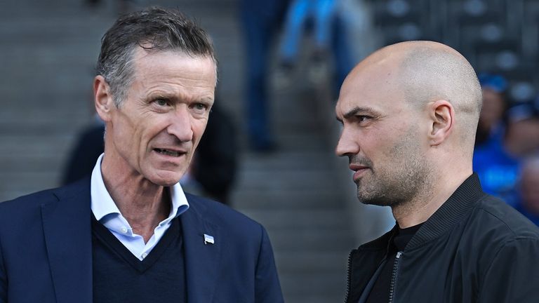Thomas Herrich (l.) verlässt Hertha BSC.