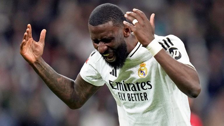 Reals Antonio Rüdiger rastete im Pokalfinale gegen Barcelona aus.
