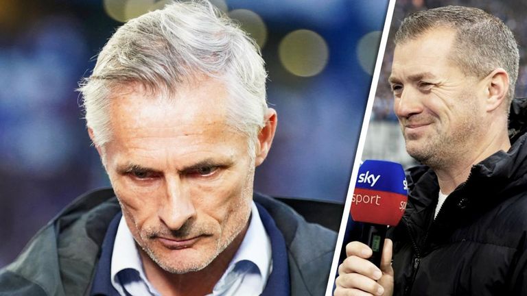 Schalke-Trainer Kees van Wonderen befindet sich laut Sky Reporter Dirk große Schlarmann in einer undankbaren Lage.