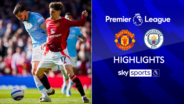 Highlights from the Premier League match between Manchester United and Manchester City.
