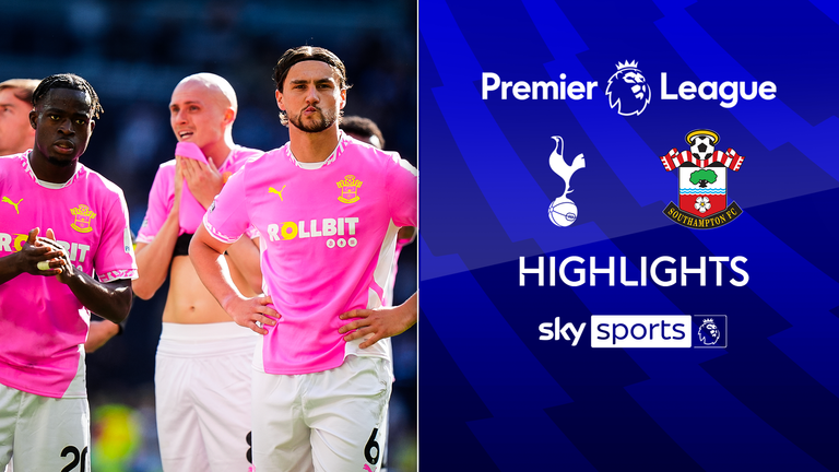 Premier League highlights of the match between Tottenham and Southampton.