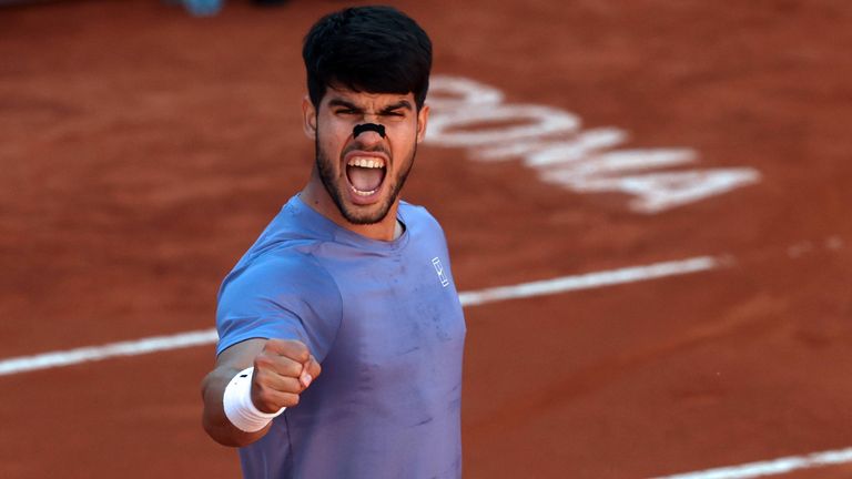 Steht im Finale von Rom: Carlos Alcaraz.