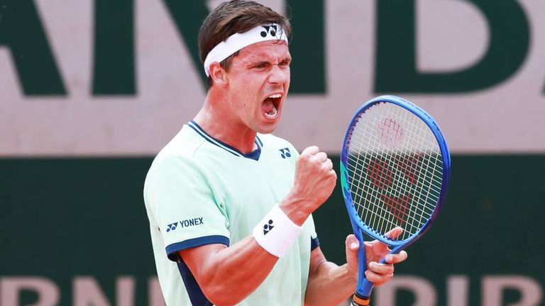 Daniel Altmaier steht bei den French Open im Achtelfinale.