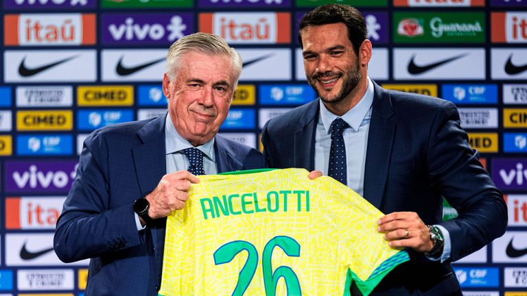 Carlo Ancelotti soll Brasilien im kommenden Jahr zum WM-Titel führen.