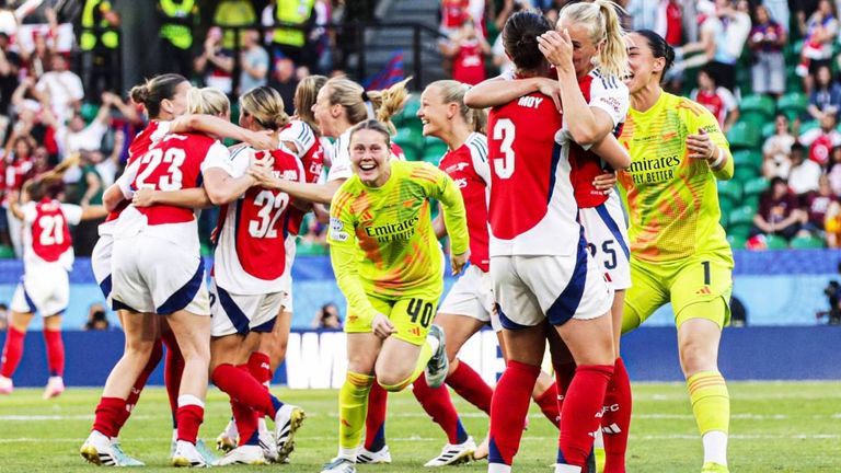 Die Arsenal-Frauen besiegen Barcelona völlig überraschend im CL-Finale. 