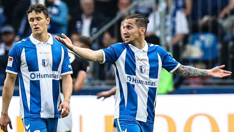 Martjin Kaars (l.) und Baris Atik erlebten mit dem 1. FC Magdeburg einen rabenschwarzen Tag.