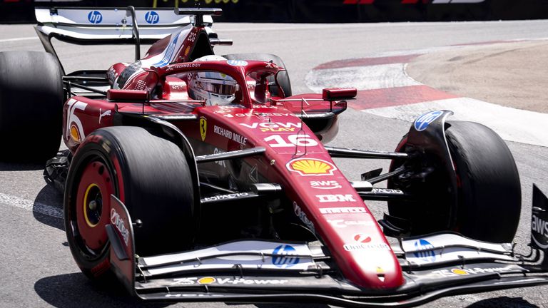 Charles Leclerc (Ferrari) in Monaco.