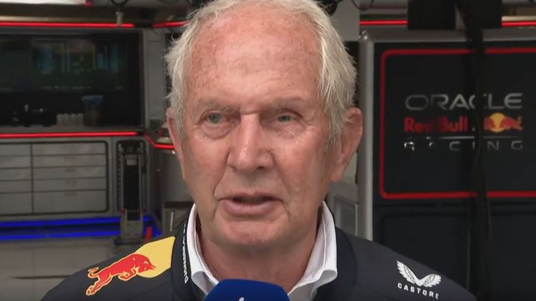 Red Bulls Motorsportberater Dr. Helmut Marko spricht über den fatalen Boxenstopp-Fehler, der Max Verstappen eine Zehn-Sekunden-Strafe eingebrockt hat. 