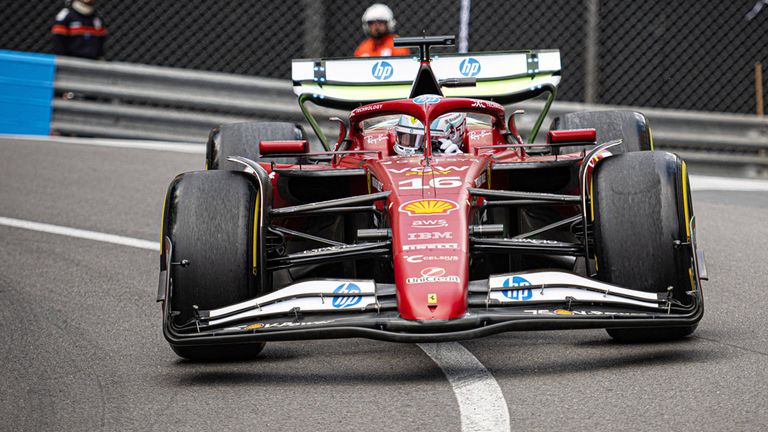 Charles Leclerc (Ferrari) in Monaco.