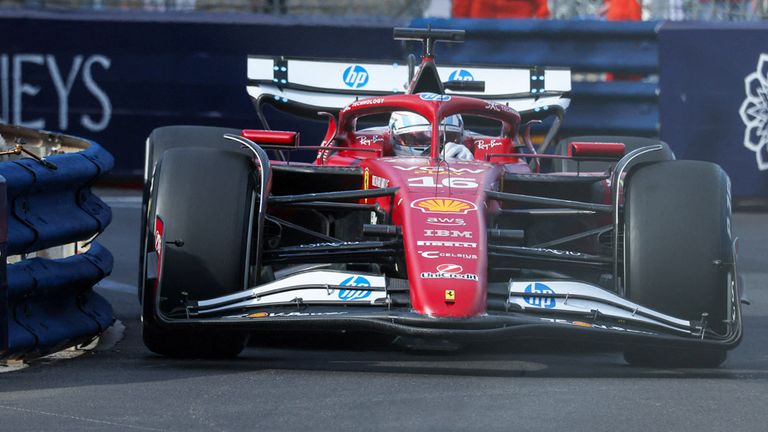 Charles Leclerc (Ferrari) in Monaco.