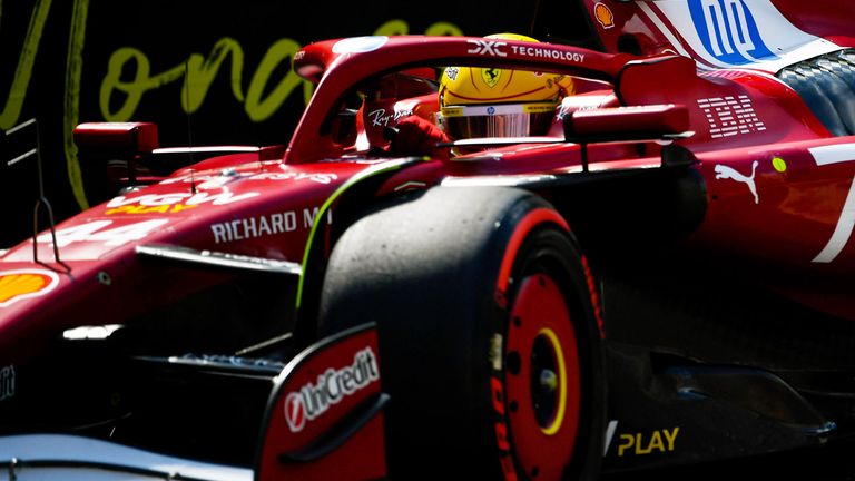 Lewis Hamilton (Ferrari) in Monaco.