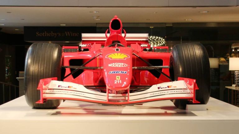 Der Ferrari von 2001, mit dem Michael Schumacher den Monaco GP gewann.