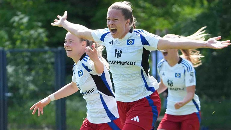 Die Frauen des Hamburger SV steigen in die Bundesliga auf.