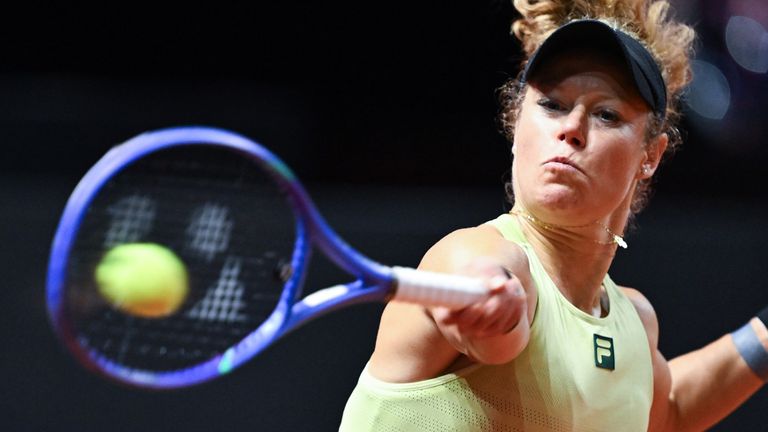 Laura Siegemund steht beim Masters in Rom in der dritten Runde.