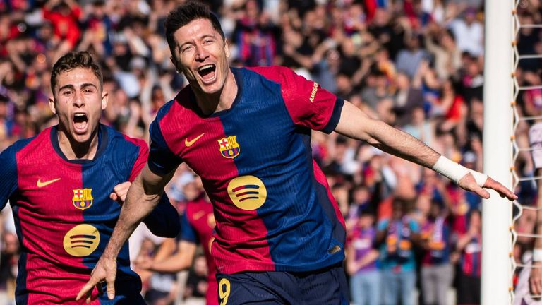Robert Lewandowski steht im Barca-Kader für Mailand.