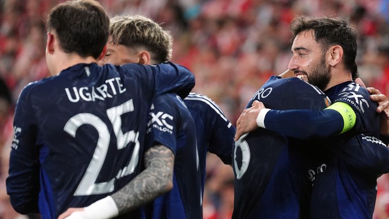 Manchester United steht mit einem Bein im Finale der Europa League. 