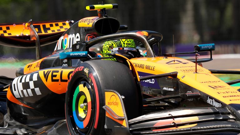 Lando Norris (McLaren) in Imola.