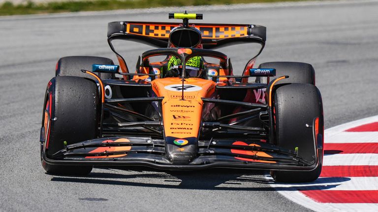 Lando Norris (McLaren) in Barcelona.