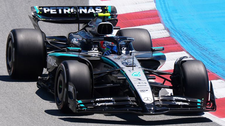 Kimi Antonelli (Mercedes) in Barcelona.