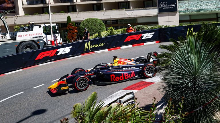 Oliver Goethe in der Formel 2 in Monaco.